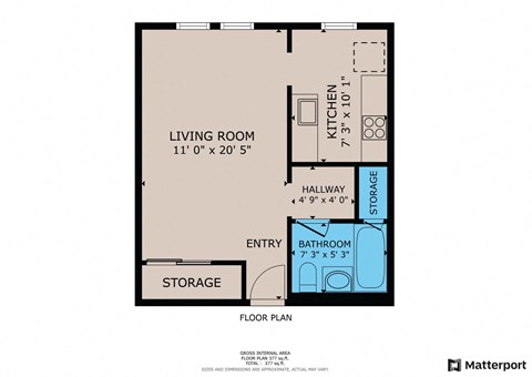 Studio 1 bath at Westmore Manor Apartments, Los Angeles, CA, 90020